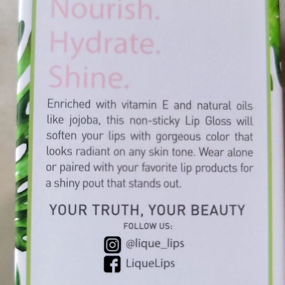 Lique Gloss in HIGH ROLLER Vegan Nourishing Lip Goss - Picture 7 of 11